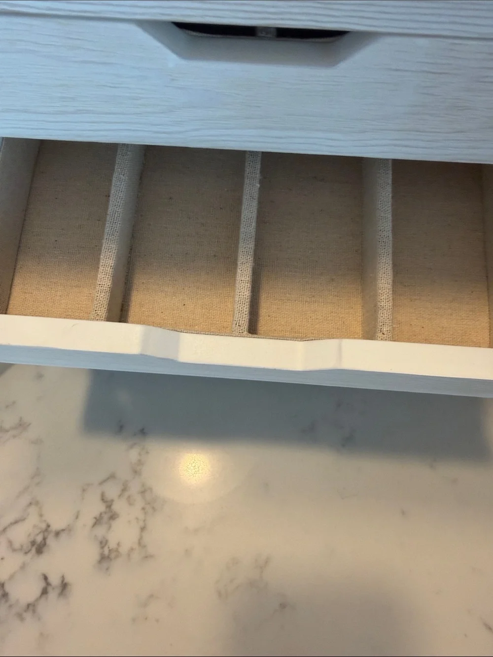 Pottery Barn White Wood Jewelry Storage Cabinet Armoire.